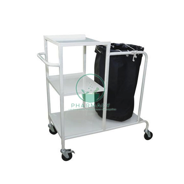 Linen Trolley With Three Shelves And Bag