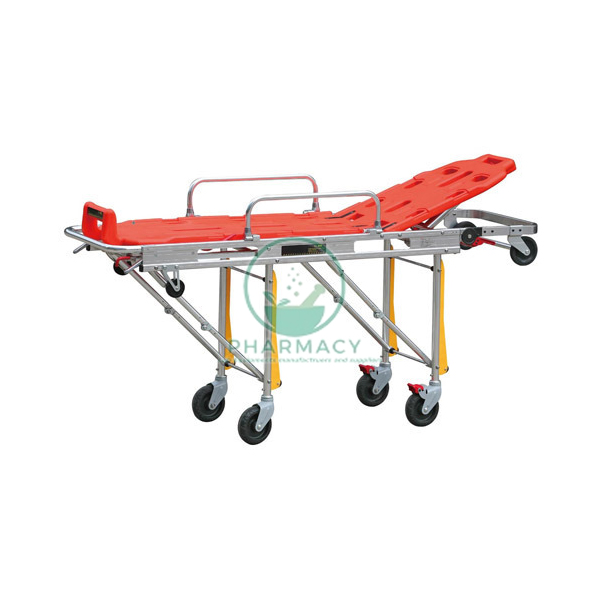 Stretcher Ambulance With Adjustable Back Rest &amp; Pull Along Handles